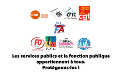 Les Services Publics et la Fonction Publique appartiennent à tous. Protégeons-les!