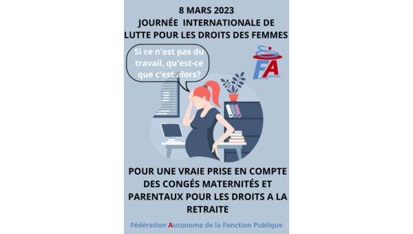 8 mars 2023 - Journée Internationale de Lutte pour les Droits des femmes