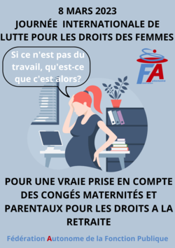 8 mars 2023 - Journée Internationale de Lutte pour les Droits des femmes