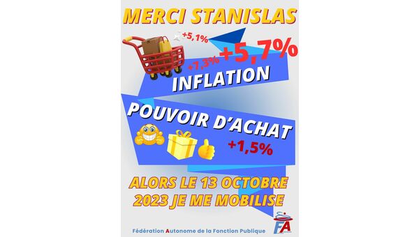 Pour mon pouvoir d'achat le 13 octobre je me mobilise
