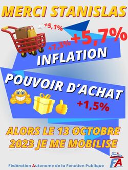 Pour mon pouvoir d'achat le 13 octobre je me mobilise