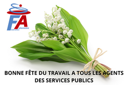 Bon 1er mai à tous les agents des services publics