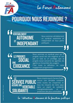 Pourquoi rejoindre la Force Autonome ?