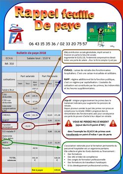 tract feuille de paye